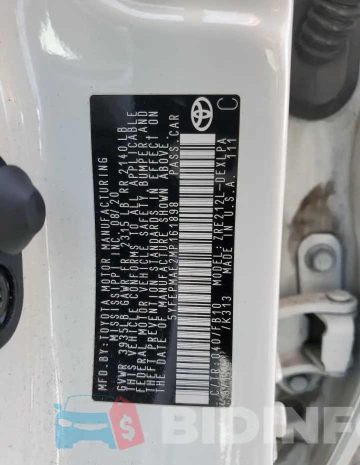 5YFEPMAE2MP161898 Photo# 14
