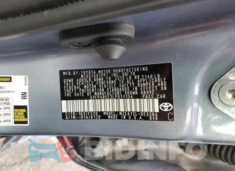 5YFP4RCE2LP011154 Photo# 12