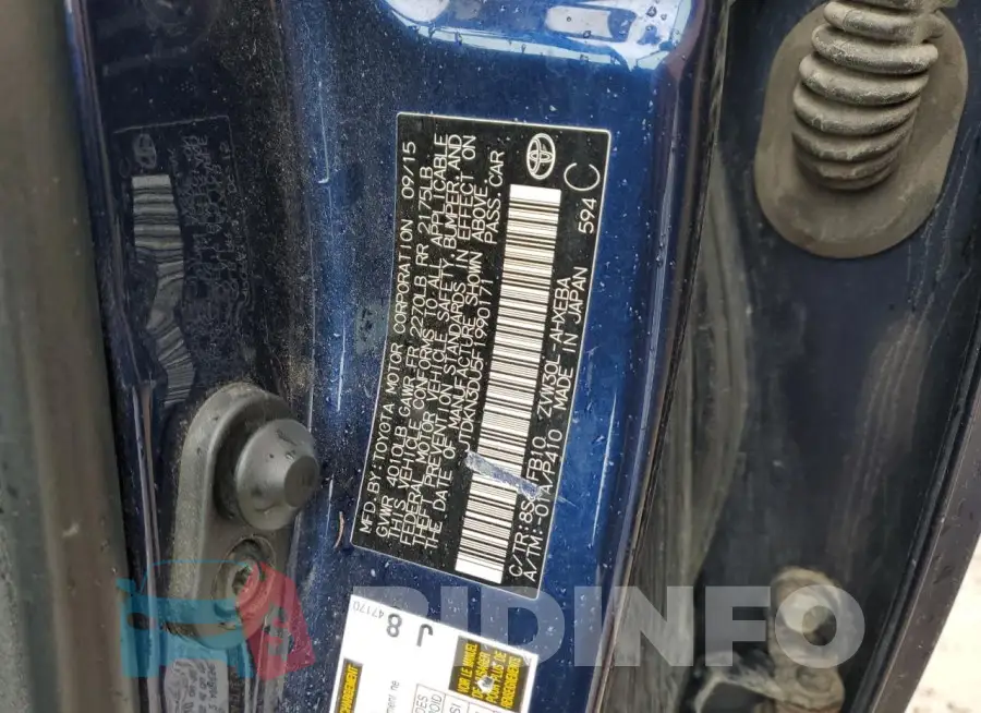 JTDKN3DU5F1990171 Photo# 12