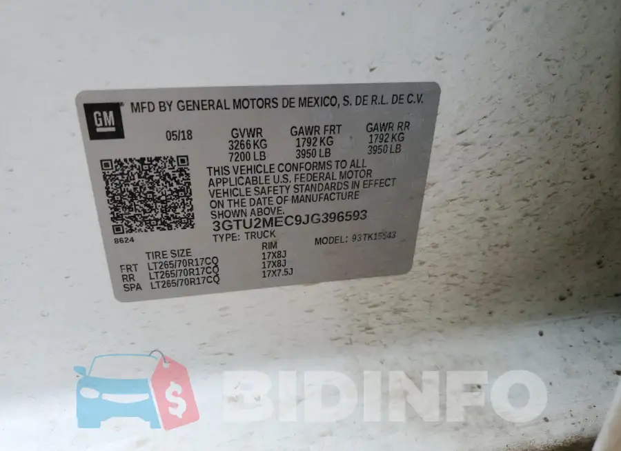 3GTU2MEC9JG396593 Photo# 12