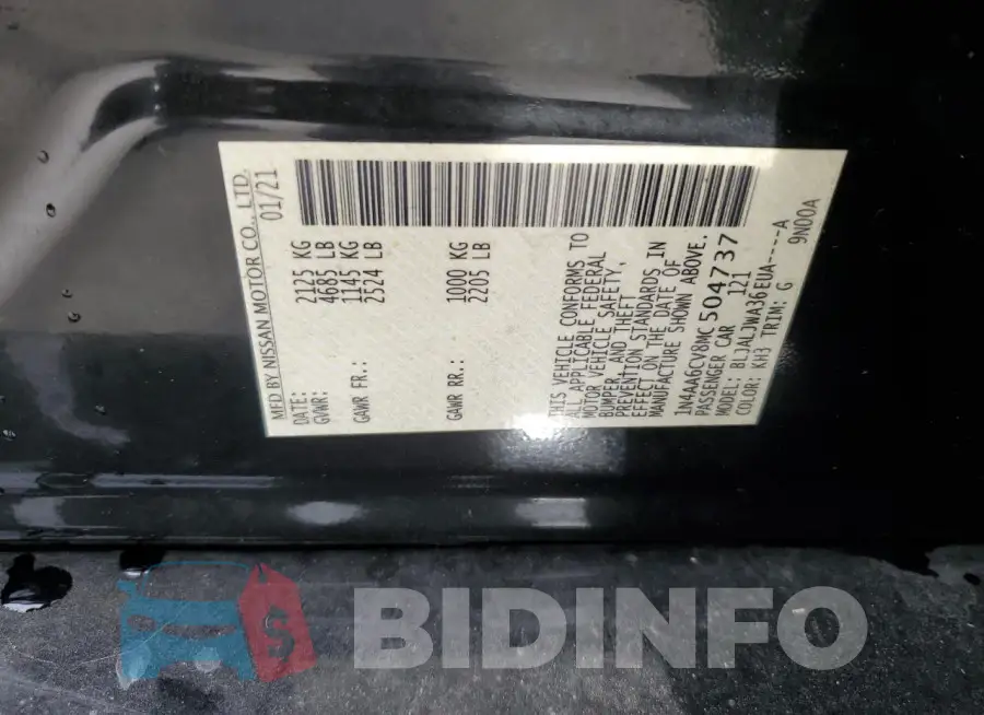 1N4AA6CV8MC504737 Photo# 12