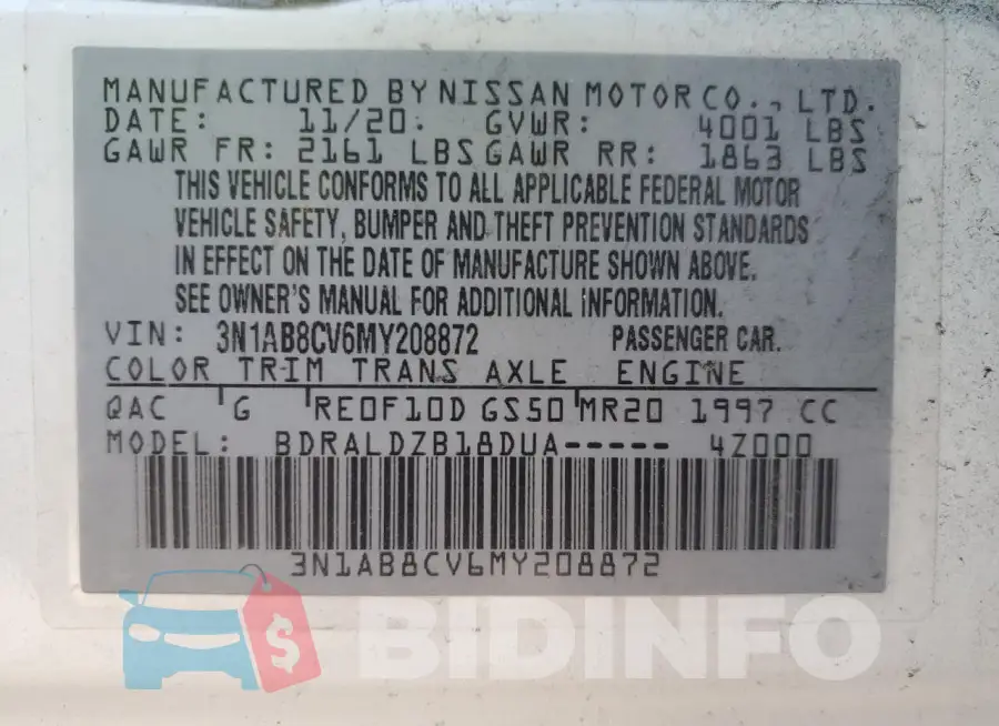 3N1AB8CV6MY208872 Photo# 12