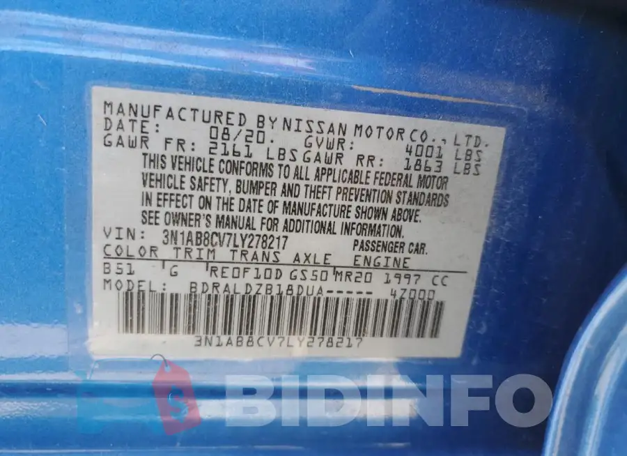 3N1AB8CV7LY278217 Photo# 12