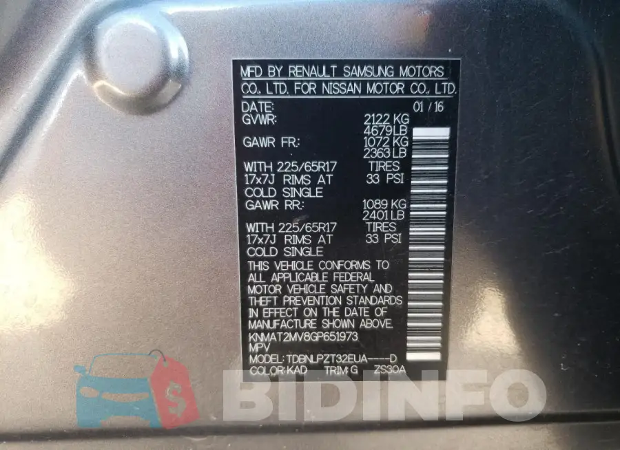 KNMAT2MV8GP651973 Photo# 13