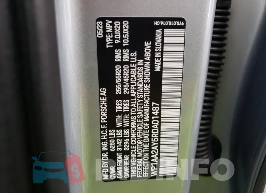 WP1AA2AY5RDA01487 Photo# 14