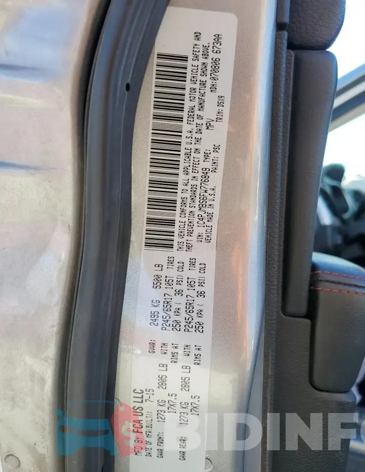 1C4PJMBS6FW776849 Photo# 12