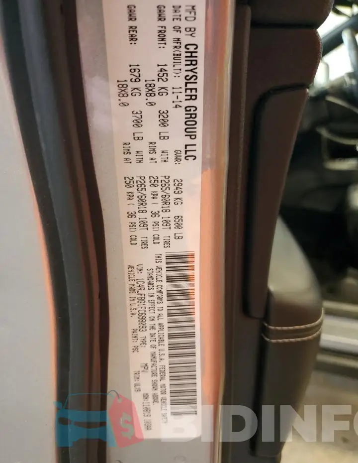 1C4RJFBG1FC698093 Photo# 12
