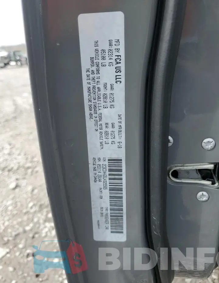 2C3CDXHG9JH325565 Photo# 12