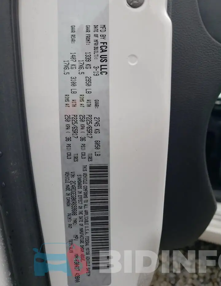 2C4RDGEG8KR659608 Photo# 13
