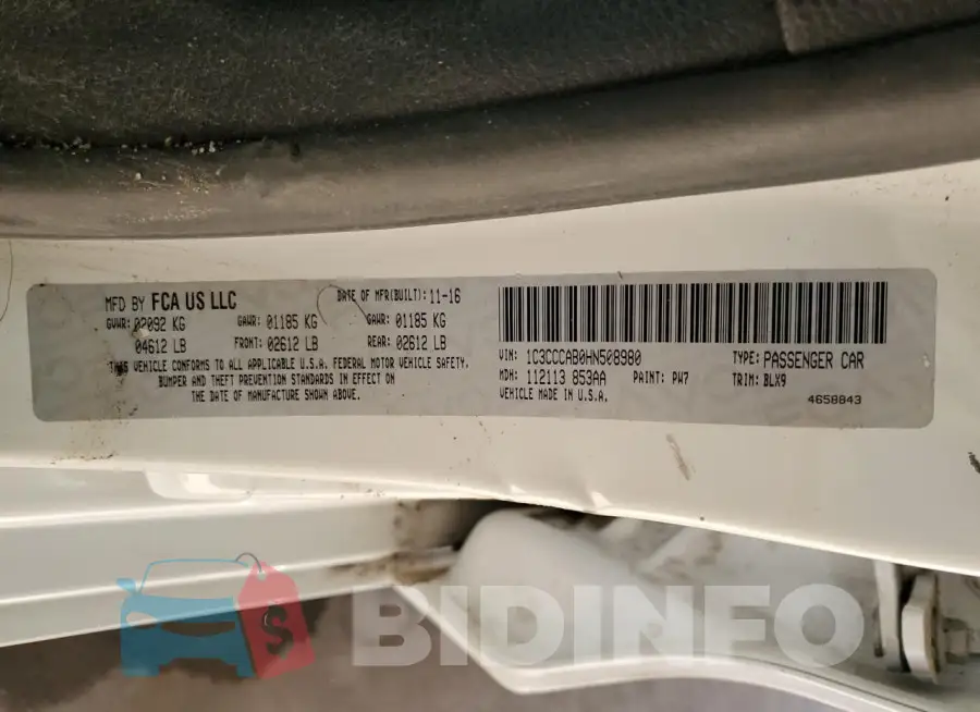 1C3CCCAB0HN508980 Photo# 12