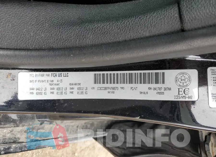 1C3CCCBB7FN708573 Photo# 12