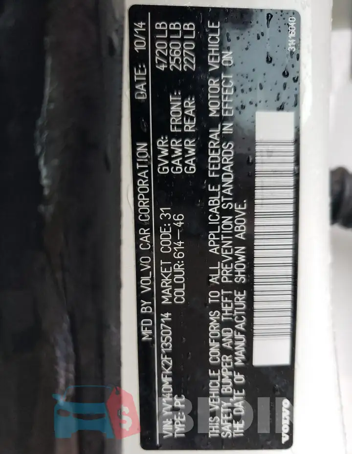 YV140MFK2F1350714 Photo# 12