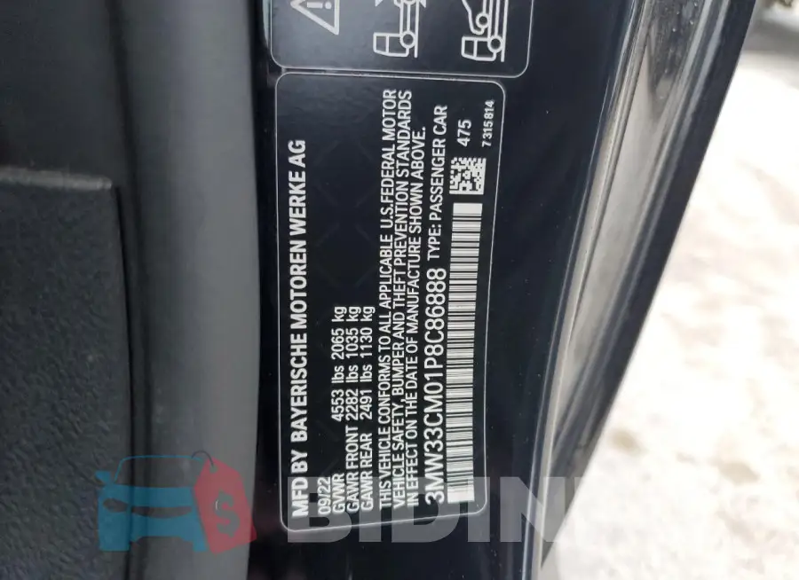 3MW33CM01P8C86888 Photo# 12