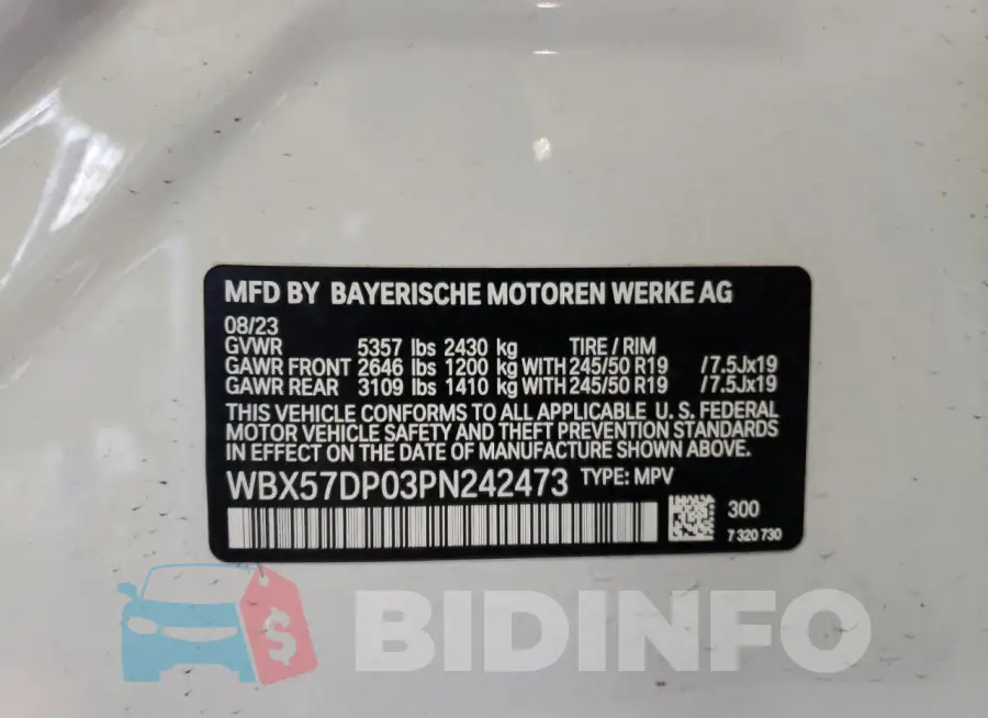 WBX57DP03PN242473 Photo# 12