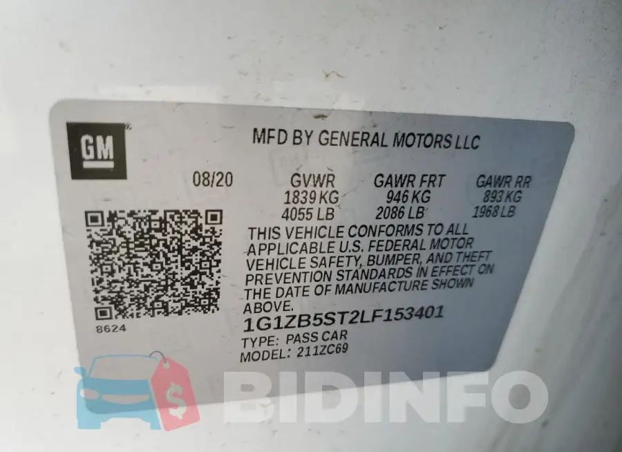 1G1ZB5ST2LF153401 Photo# 12