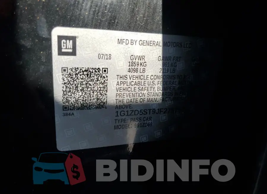 1G1ZD5ST9JF275759 Photo# 12