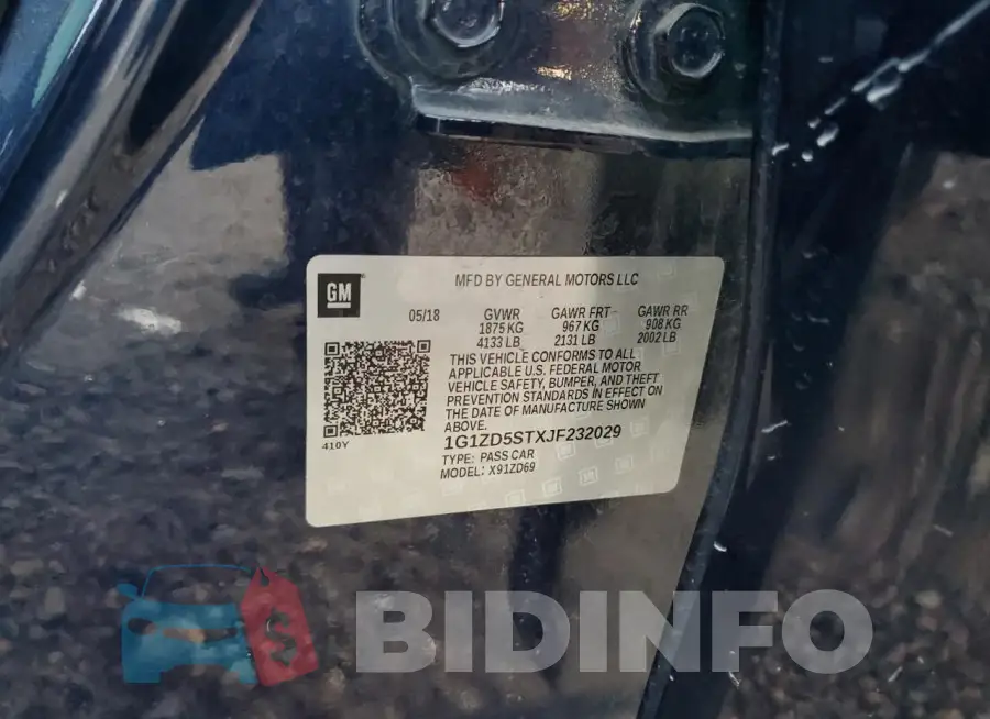 1G1ZD5STXJF232029 Photo# 12