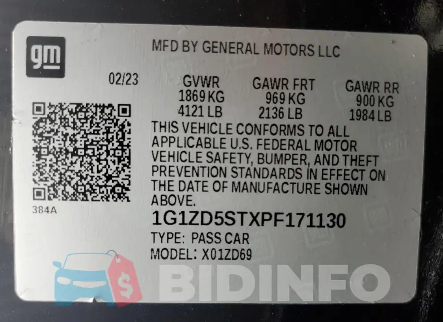 1G1ZD5STXPF171130 Photo# 13
