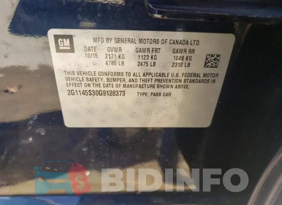 2G1145S30G9128373 Photo# 13