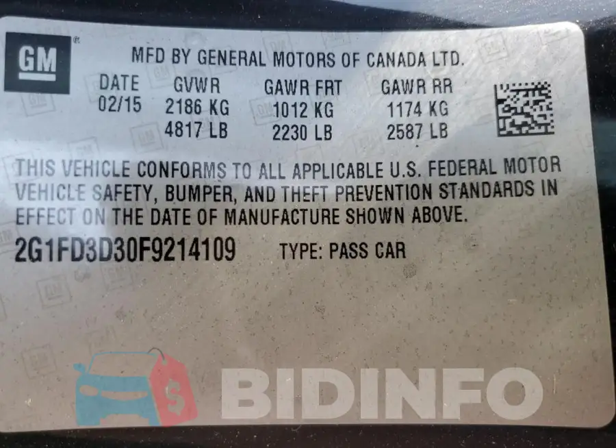2G1FD3D30F9214109 Photo# 12