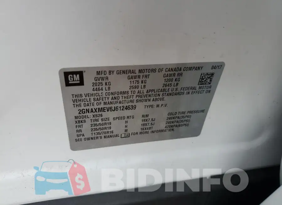 2GNAXMEV6J6124639 Photo# 12