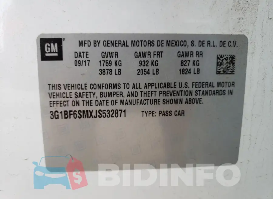 3G1BF6SMXJS532871 Photo# 12
