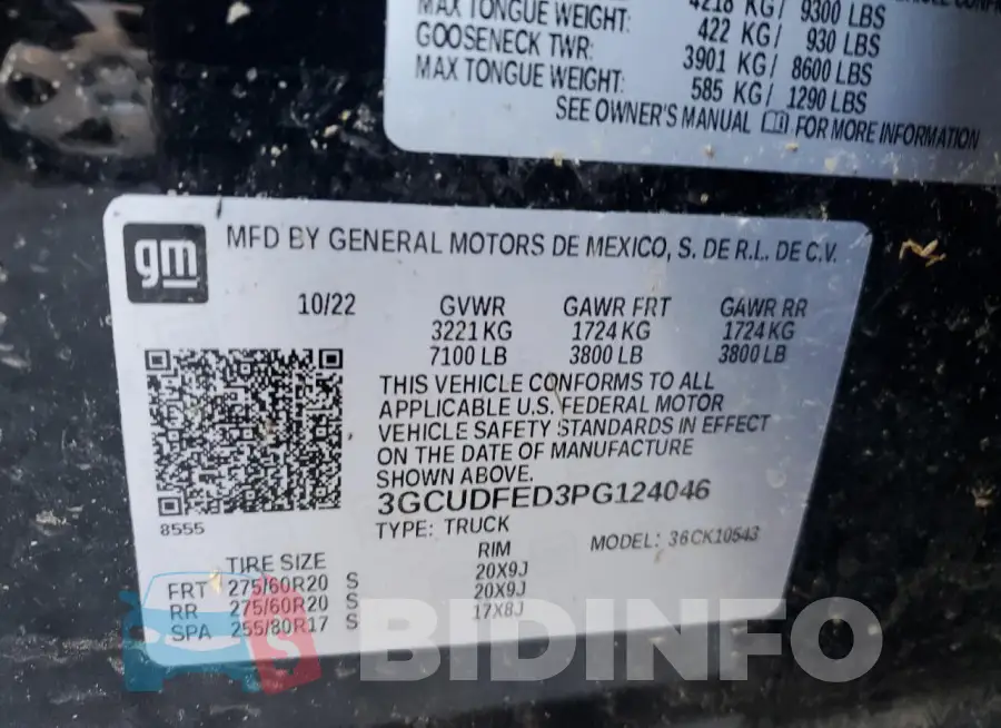 3GCUDFED3PG124046 Photo# 12
