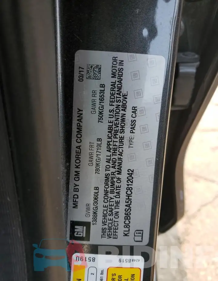 KL8CB6SA5HC812042 Photo# 13