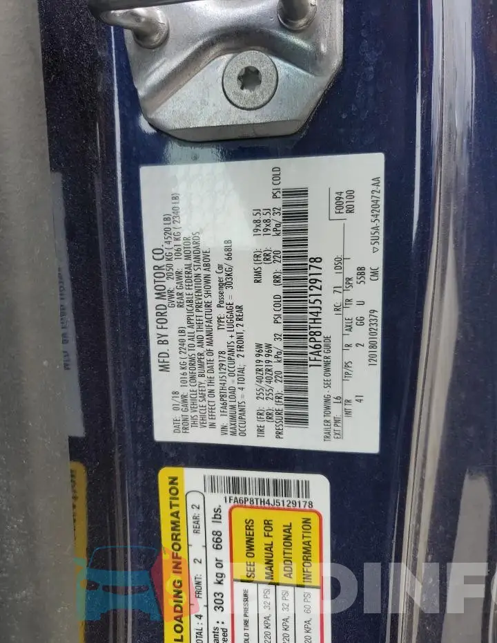 1FA6P8TH4J5129178 Photo# 12
