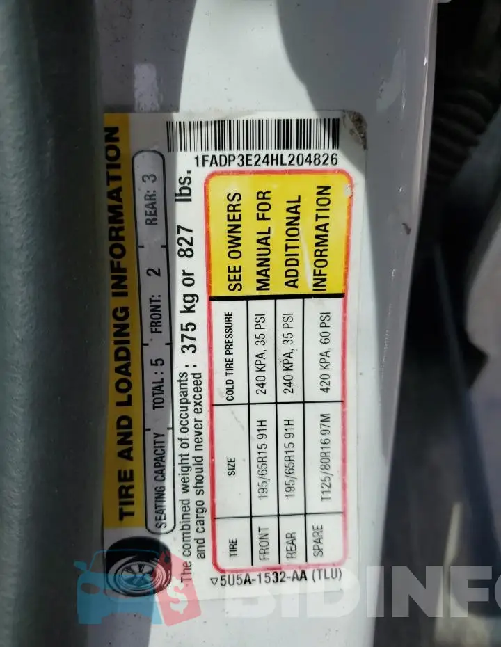 1FADP3E24HL204826 Photo# 13