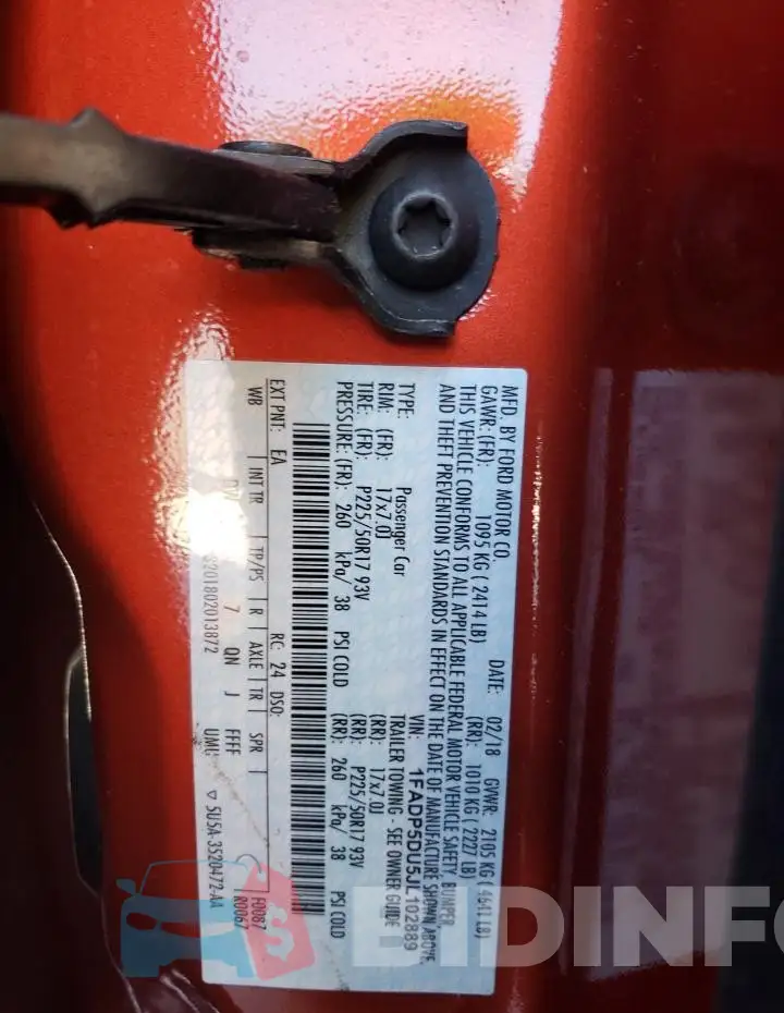 1FADP5DU5JL102889 Photo# 12