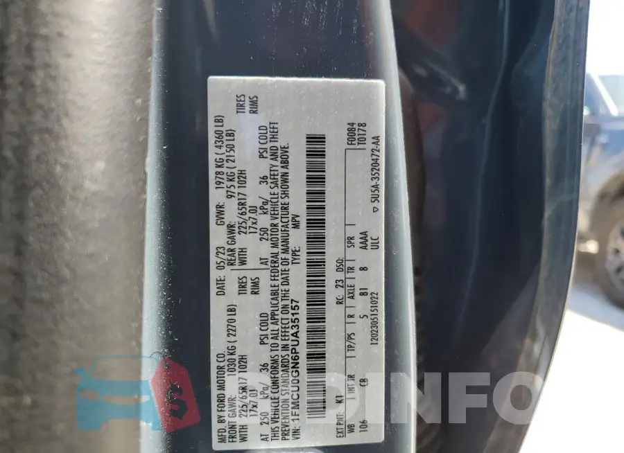 1FMCU0GN6PUA35157 Photo# 13