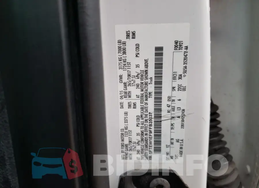 1FTEW1EF9FFB35037 Photo# 12