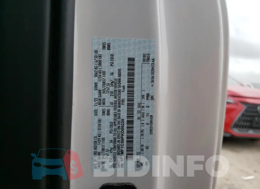 1FTMF1C56PKD00220 Photo# 12