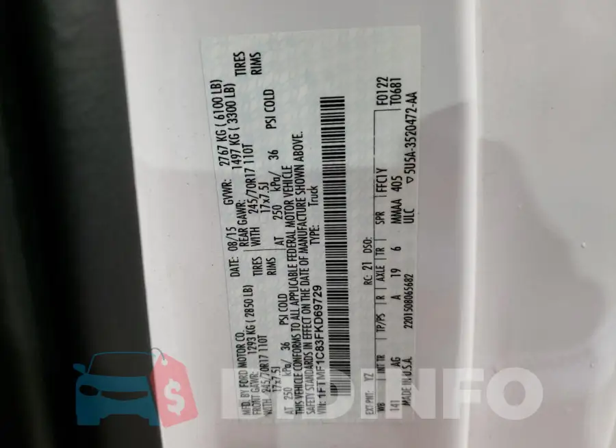 1FTMF1C83FKD69729 Photo# 12