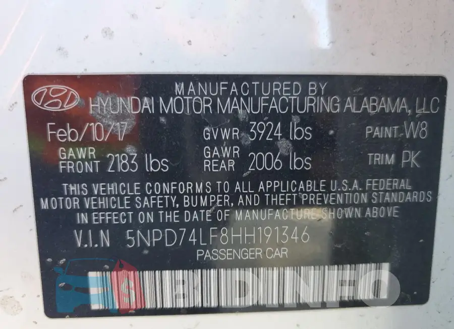 5NPD74LF8HH191346 Photo# 13