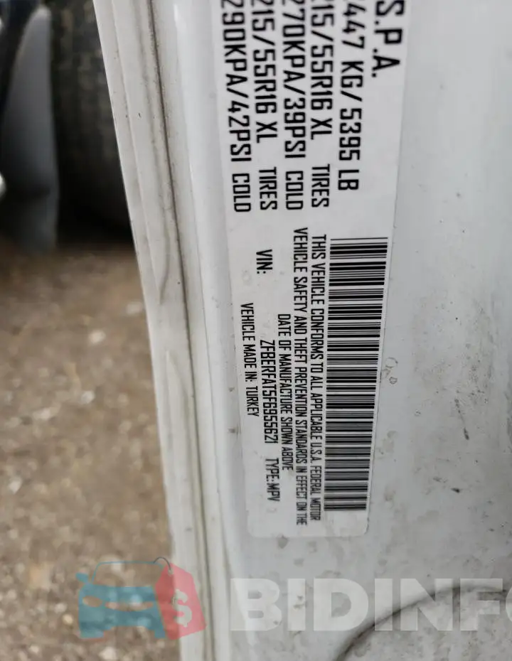 ZFBERFAT5F6955621 Photo# 13
