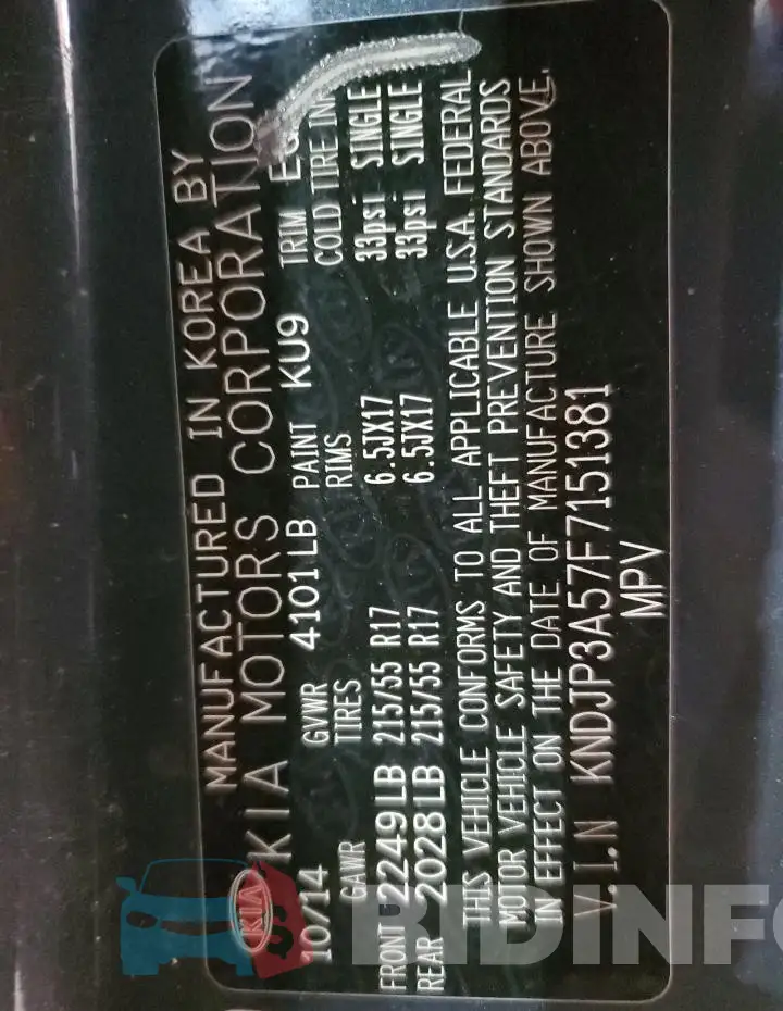 KNDJP3A57F7151381 Photo# 13