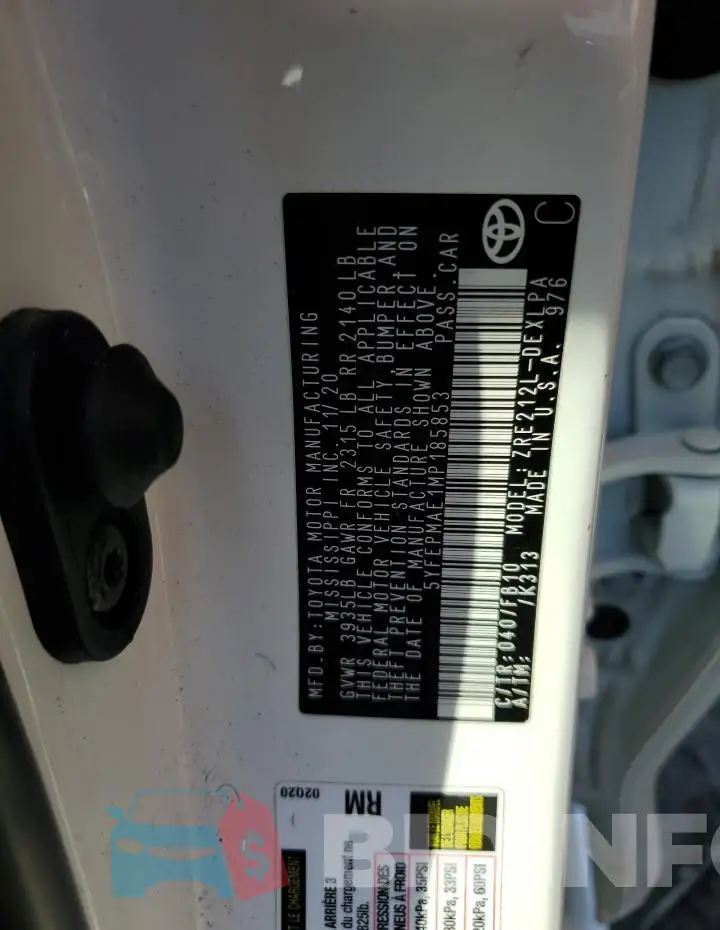 5YFEPMAE1MP185853 Photo# 12