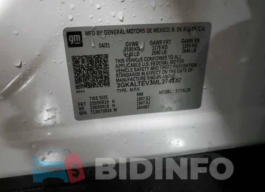 3GKALTEV3ML374147 Photo# 12
