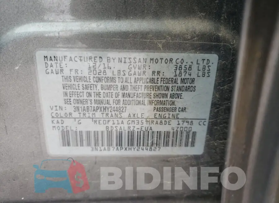 3N1AB7APXHY244827 Photo# 12