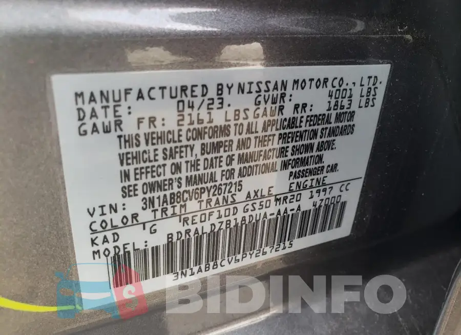 3N1AB8CV6PY267215 Photo# 12
