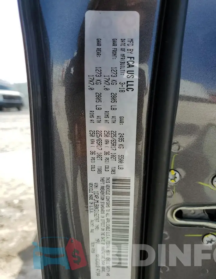 1C4PJMLB0KD162707 Photo# 13