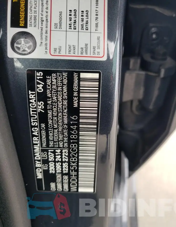WDDHF5KB2GB186416 Photo# 12