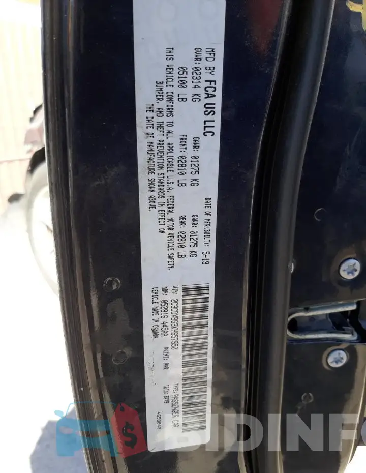 2C3CDXBG3KH657950 Photo# 12