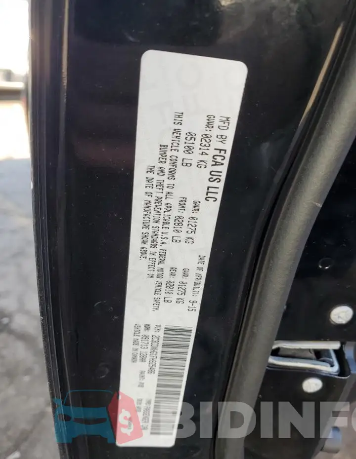 2C3CDXHG1FH925486 Photo# 12