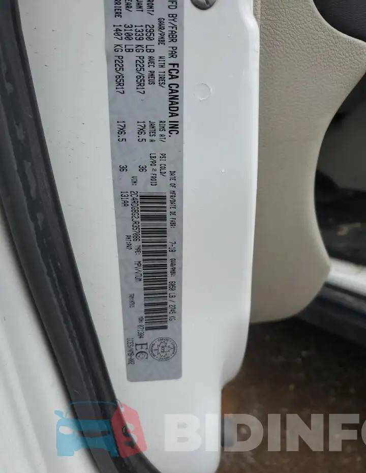 2C4RDGBG2JR357086 Photo# 14