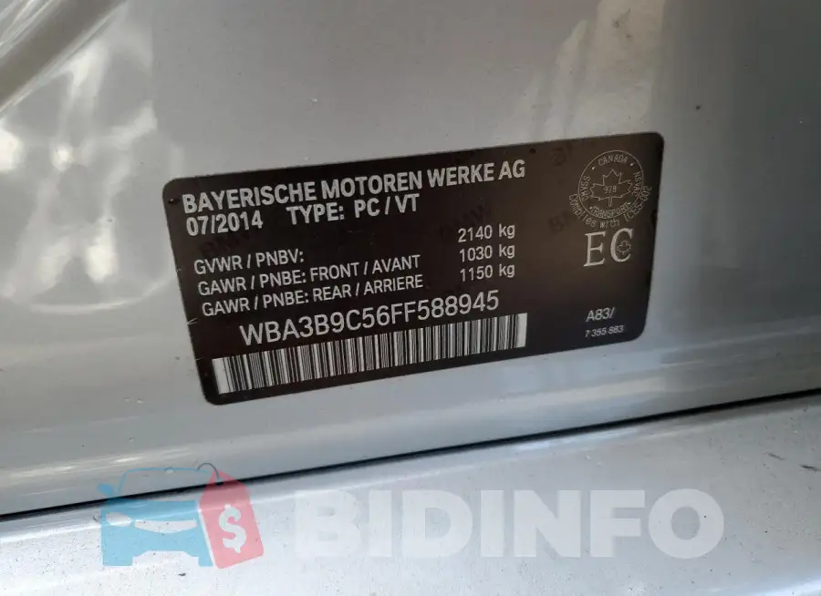 WBA3B9C56FF588945 Photo# 12