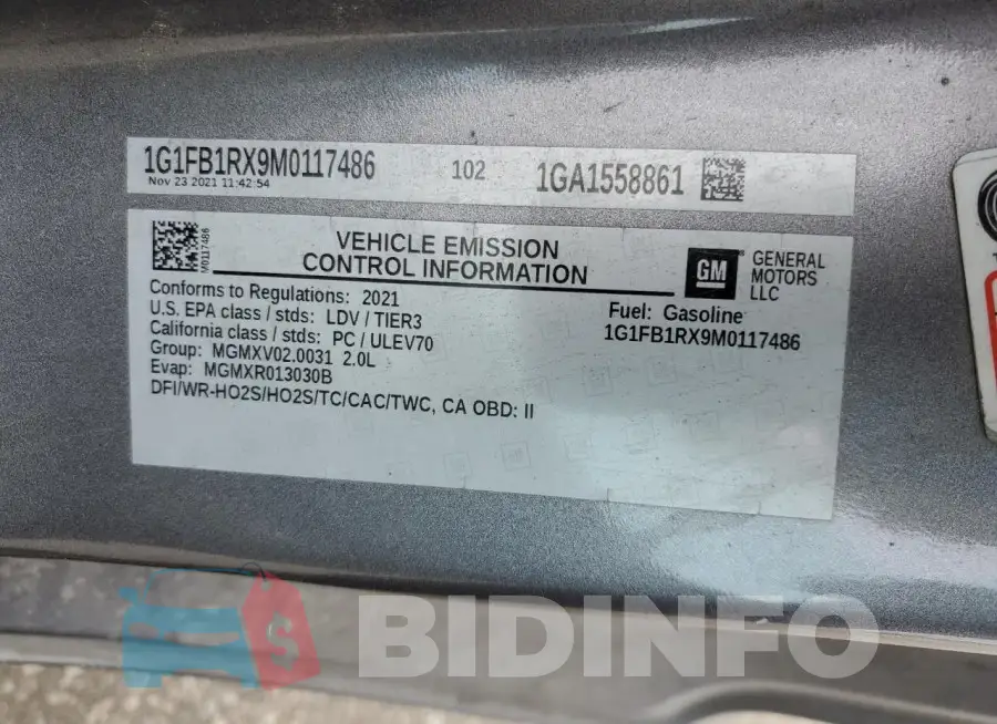 1G1FB1RX9M0117486 Photo# 12