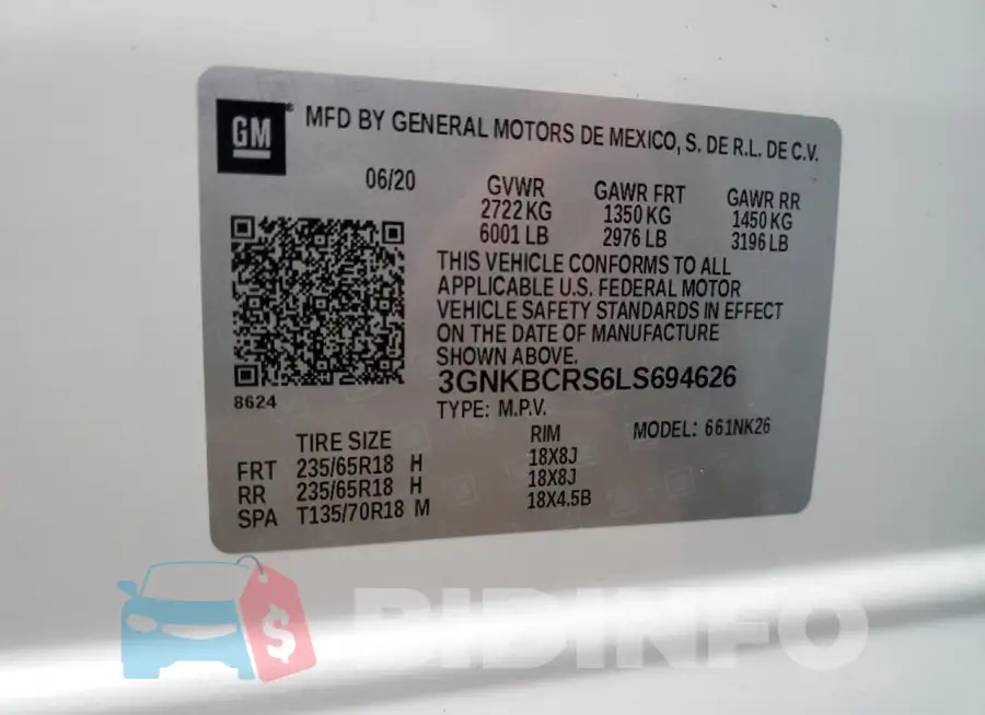 3GNKBCRS6LS694626 Photo# 13